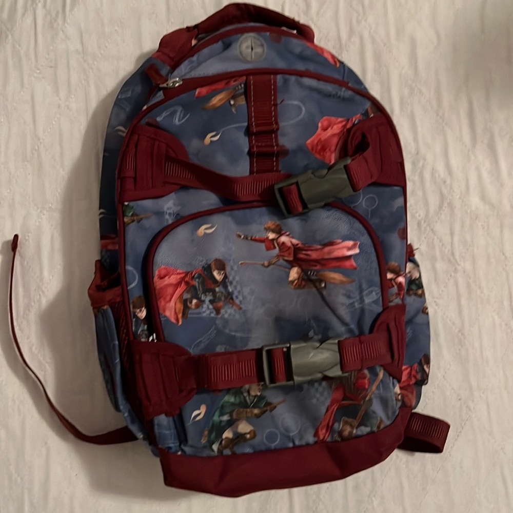Two mini pottery barn book bags